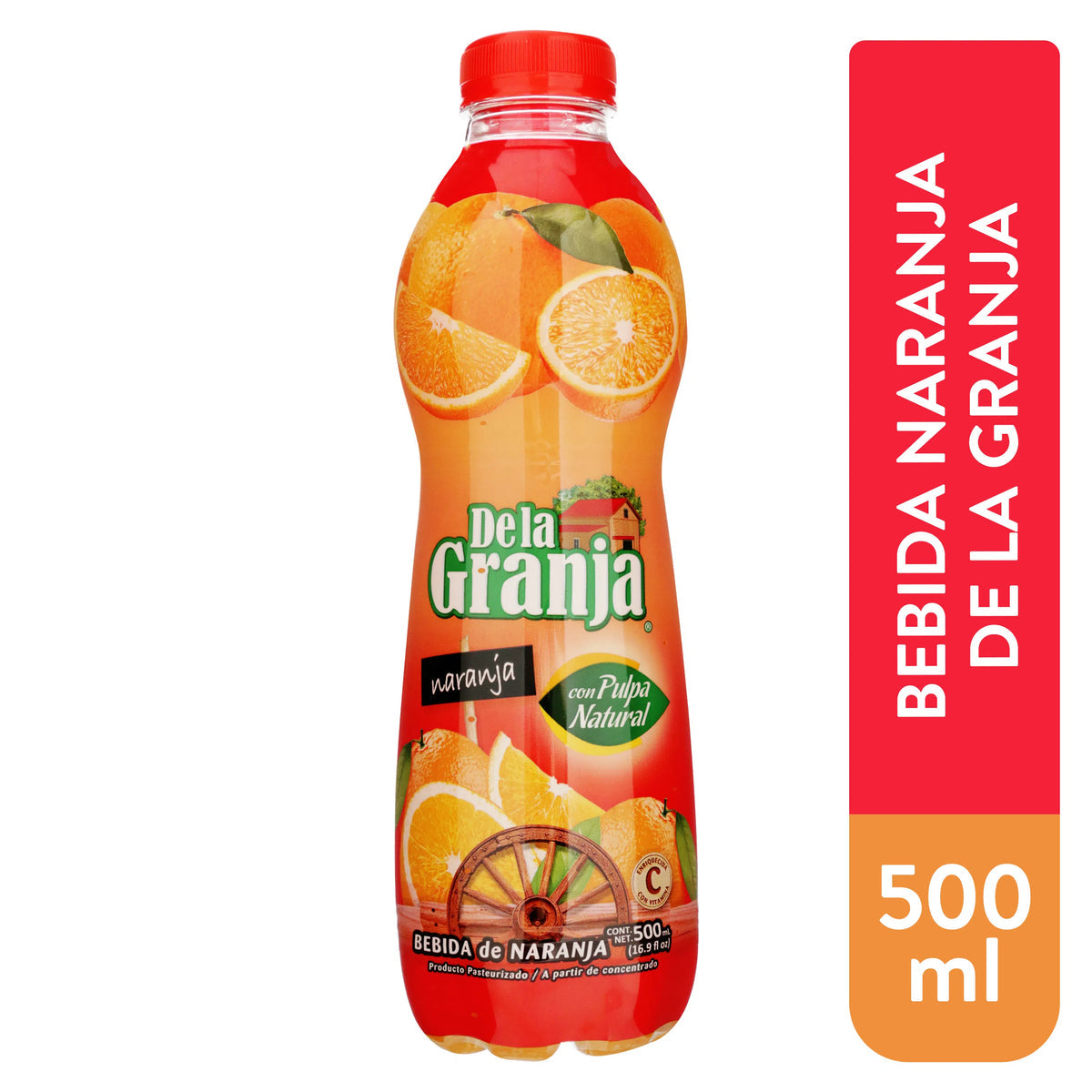 Bebida De La Granja Naranja 500ml