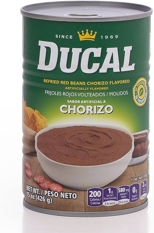 Ducales Frijoles Rojos Molidos sabor Chorizo 426gr
