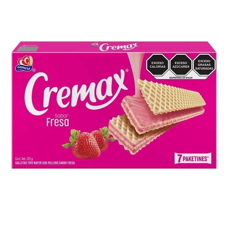 Gamesa Cremax Wafers Fresa 332gr