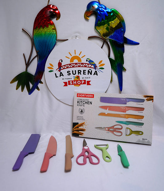 JUEGO DE CUCHILLOS EN COLORES
